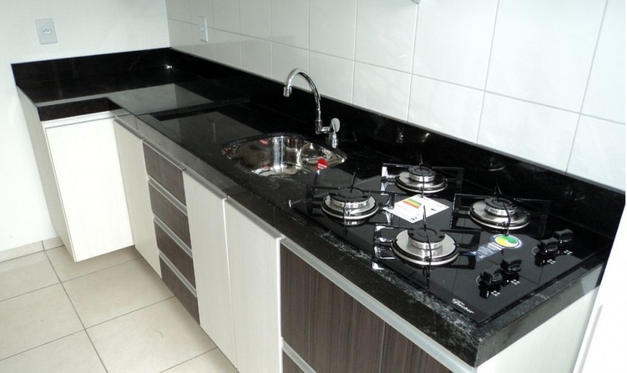 Pia de marmore com fogão Pia de marmore com fogão