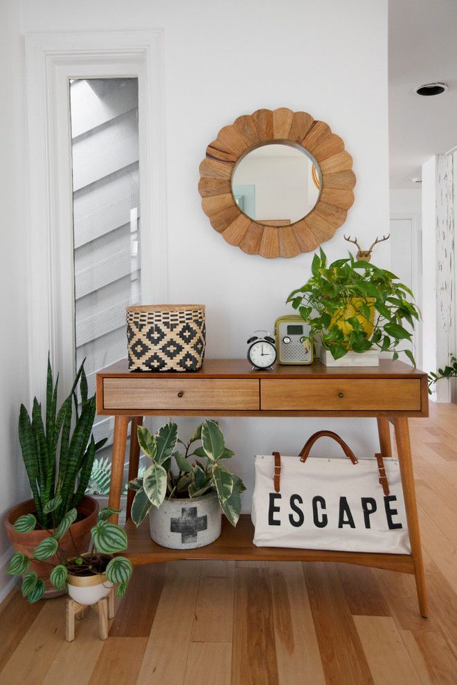 estilo boho no hall de entrada